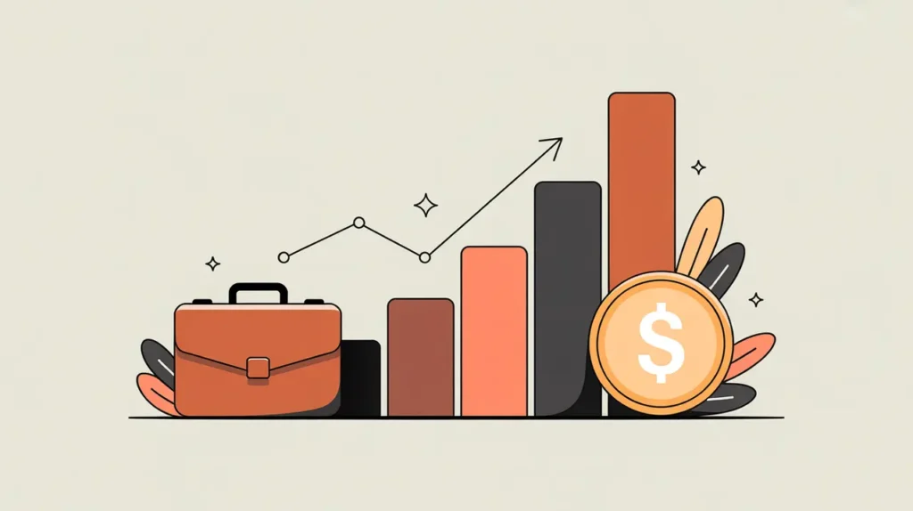 Business entrepreneurship concept with innovation and growth
