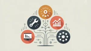 Illustration representing capacity building and skill development