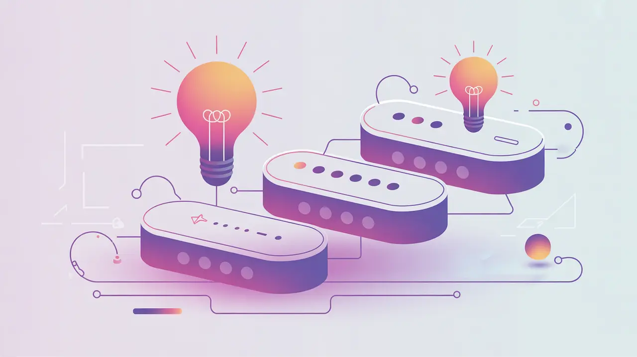 People icons moving through adoption stages with arrows and gears