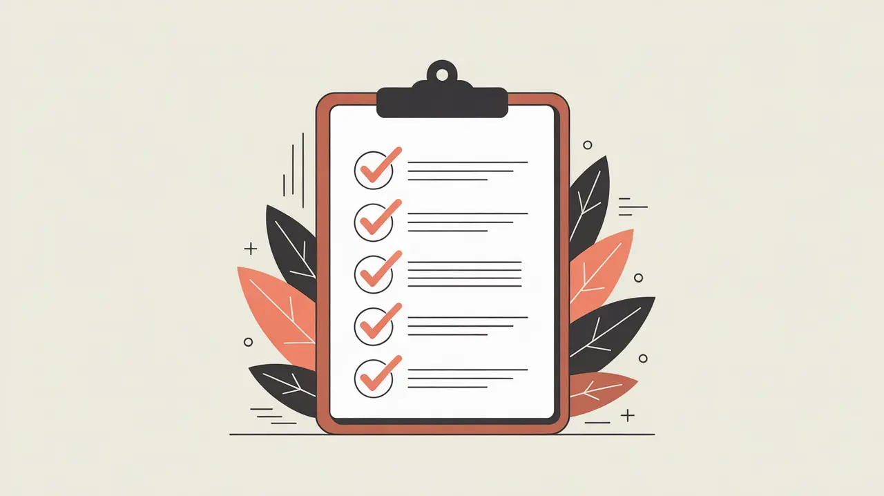 Compliance monitoring concept with documents and checklist