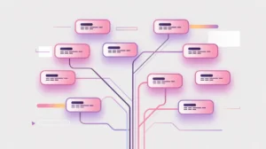 Branching tree of data nodes tracing data lineage and provenance