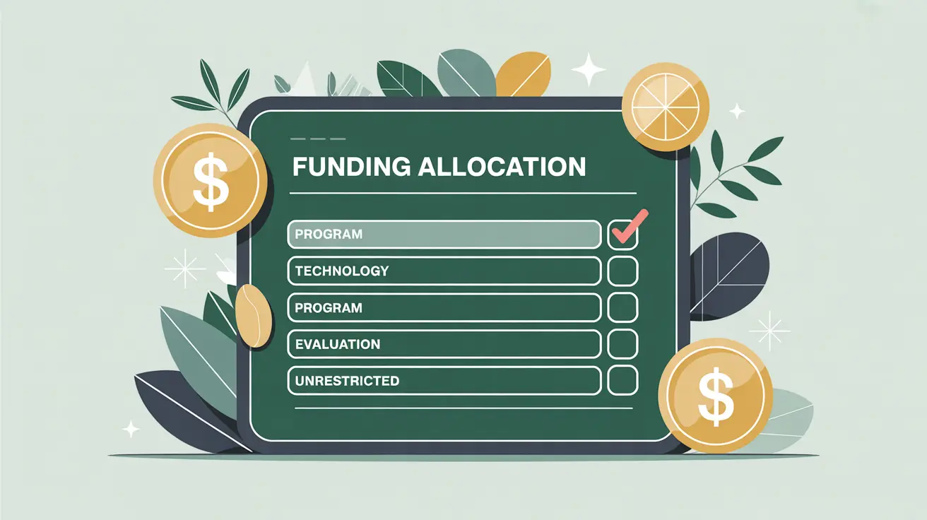 Illustration of funding allocation form with designated funding option ticked