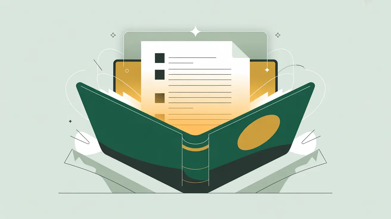 Glowing open file with highlighted sections symbolizing disclosure requirements