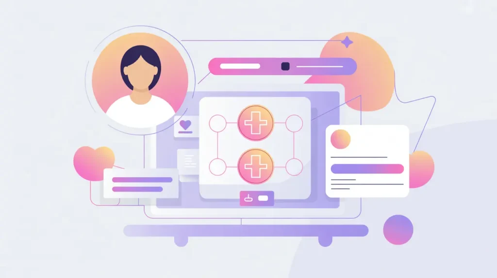 Patient profile linked to digital triage dashboard with clinical decision support