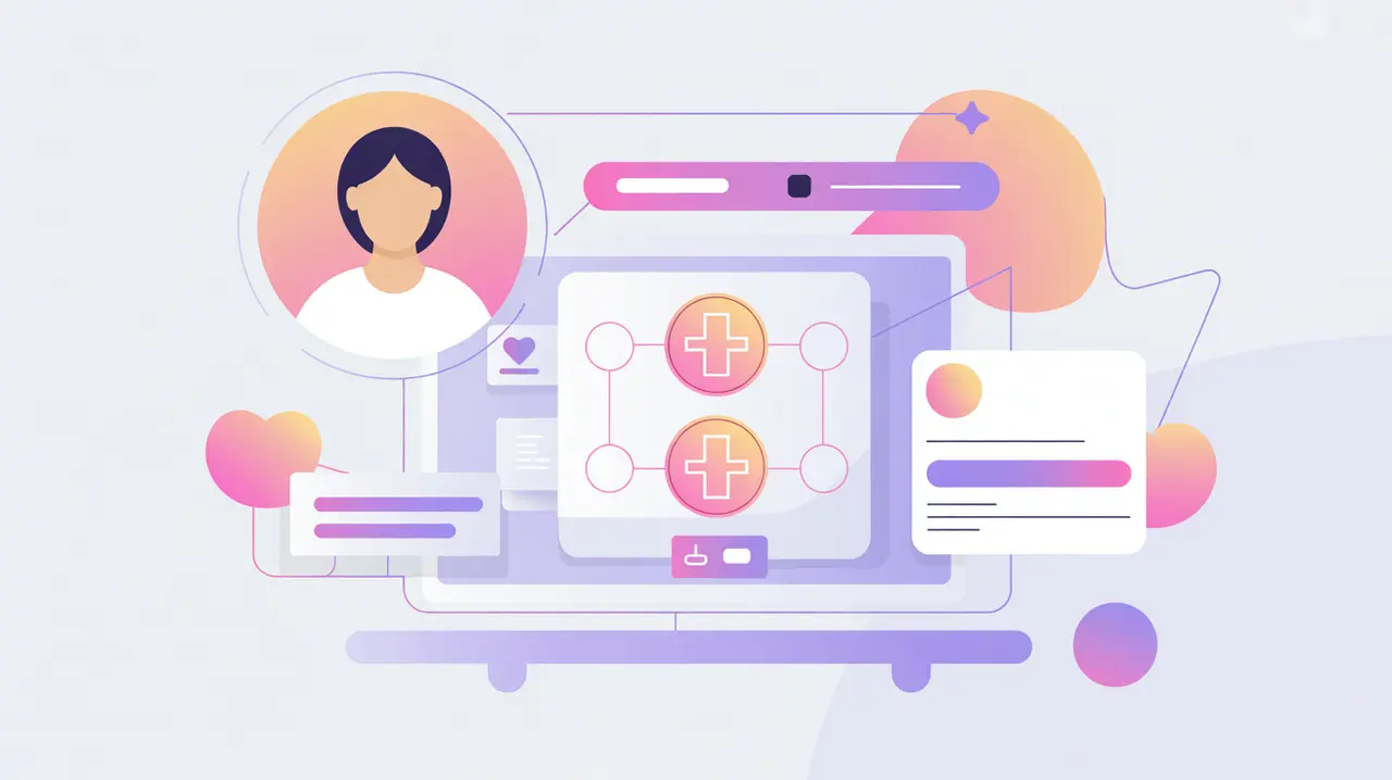 Patient profile linked to digital triage dashboard with clinical decision support