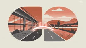 Conceptual illustration of insider-outsider leadership bridging institutions and communities