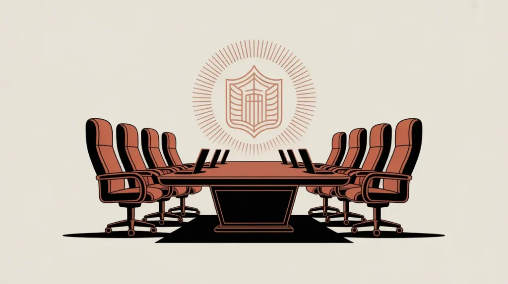 Abstract representation of institution building and governance structures