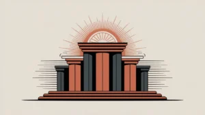 Abstract representation of institutional leadership and organizational structure