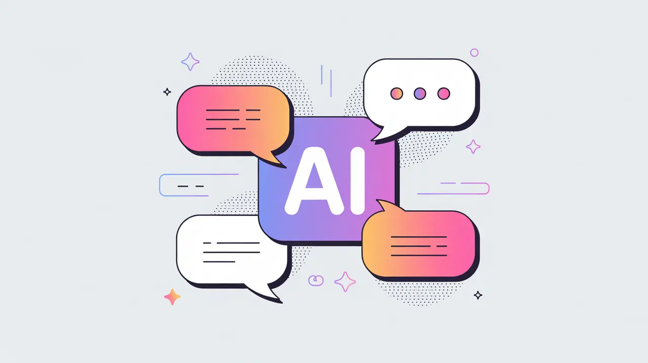 Speech bubbles in diverse scripts surrounding AI node symbolizing language inclusion