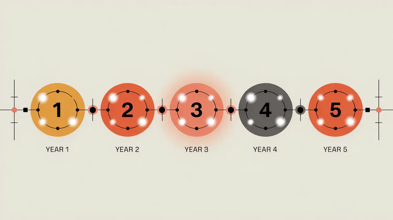 Graphical representation of longitudinal research tracking changes over time