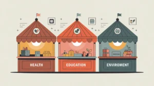 Conceptual illustration of market-based social innovation solutions