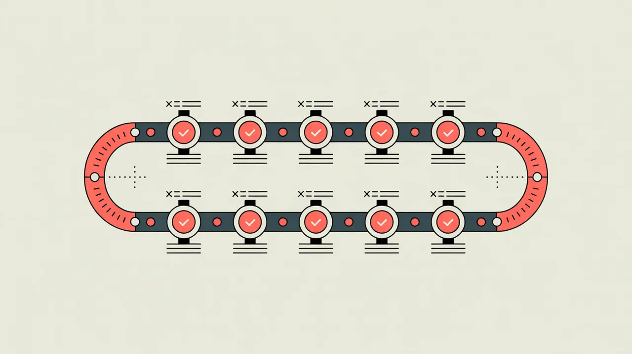 Illustration representing process monitoring and program implementation