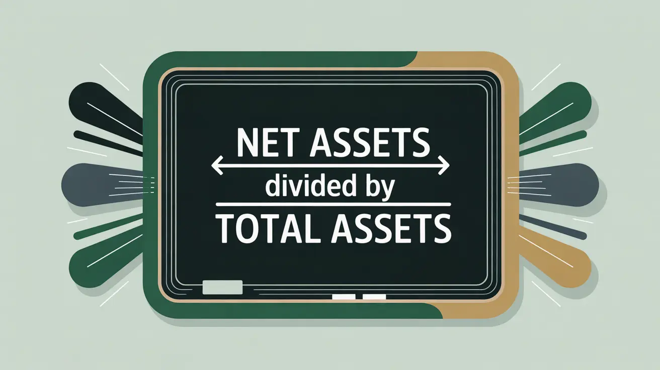 Net Assets divided by Total Assets formula on blackboard