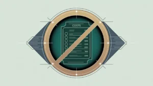 Illustration of prohibited costs list with prohibition symbol