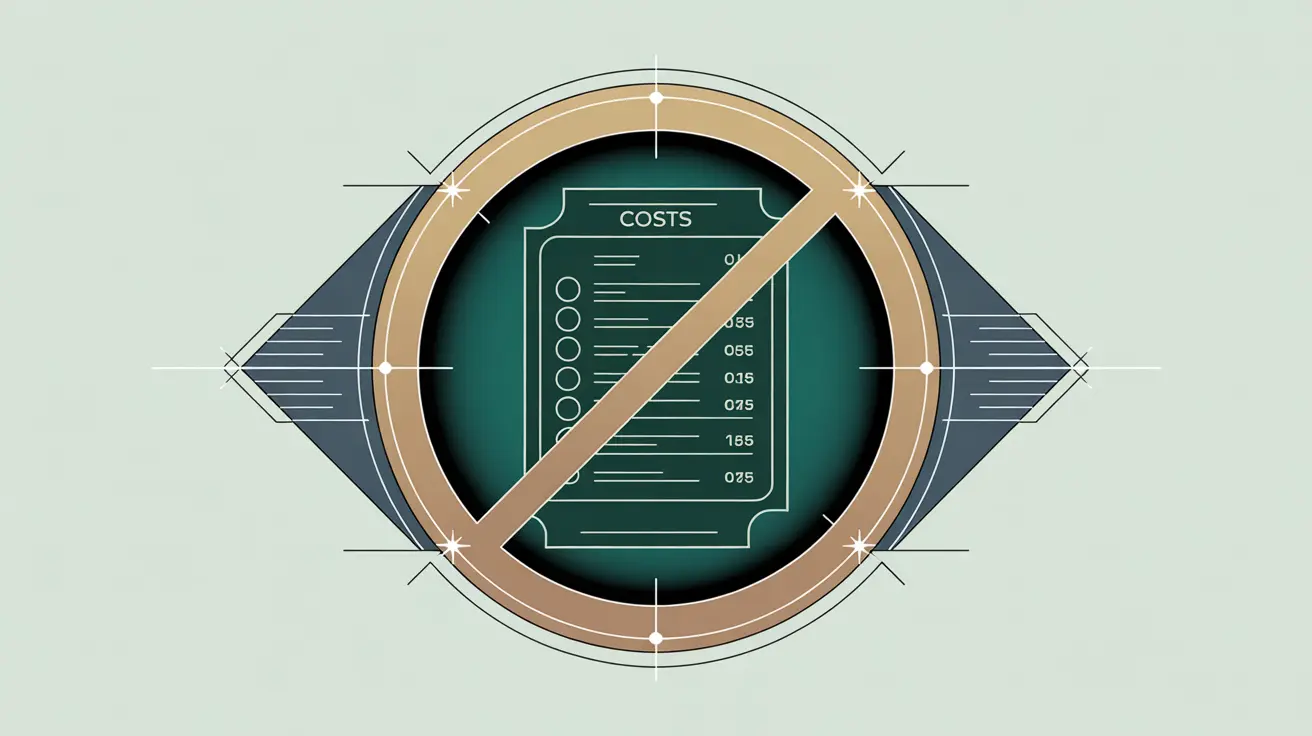 Illustration of prohibited costs list with prohibition symbol