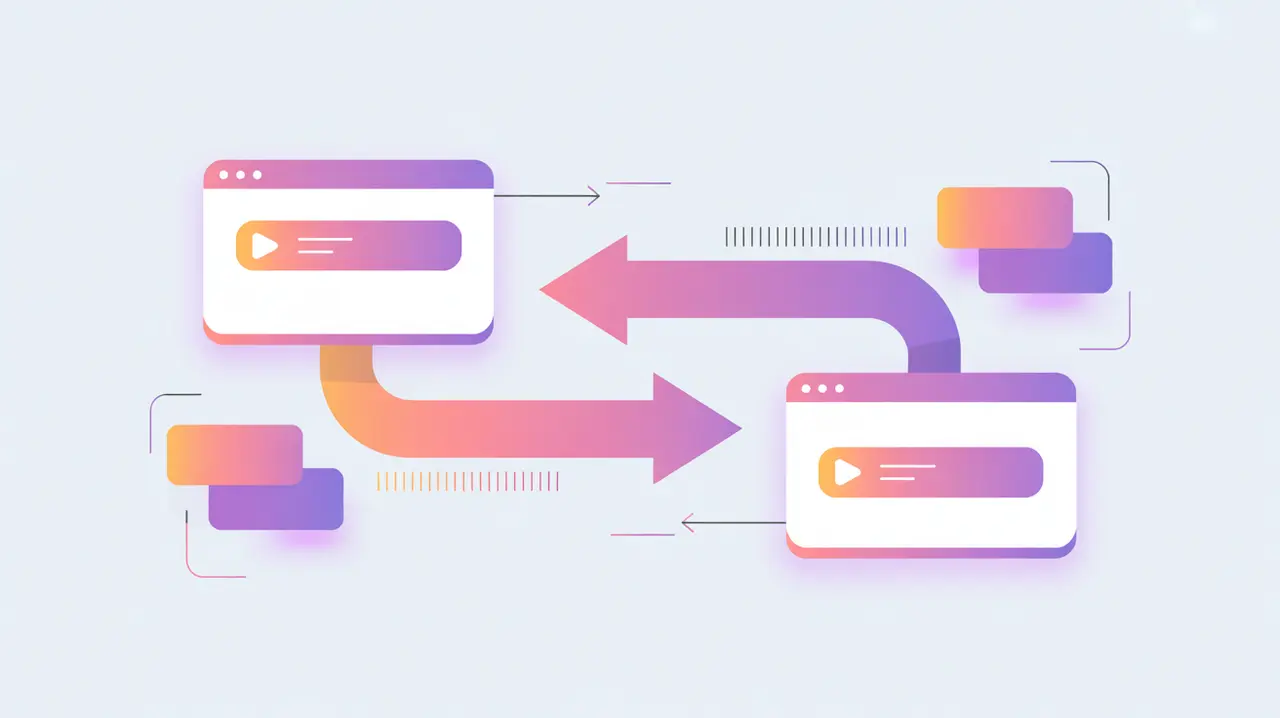 Two-way communication arrows between server and client symbolizing WebSockets